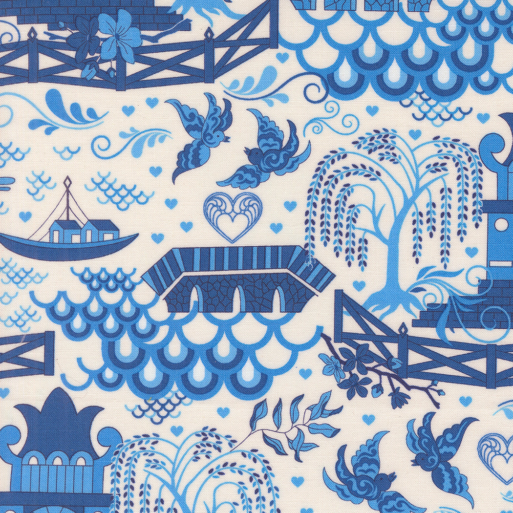 Legendary Love by Sarah Thomas of Sariditty : Pagoda Porcelain Navy 45050 11