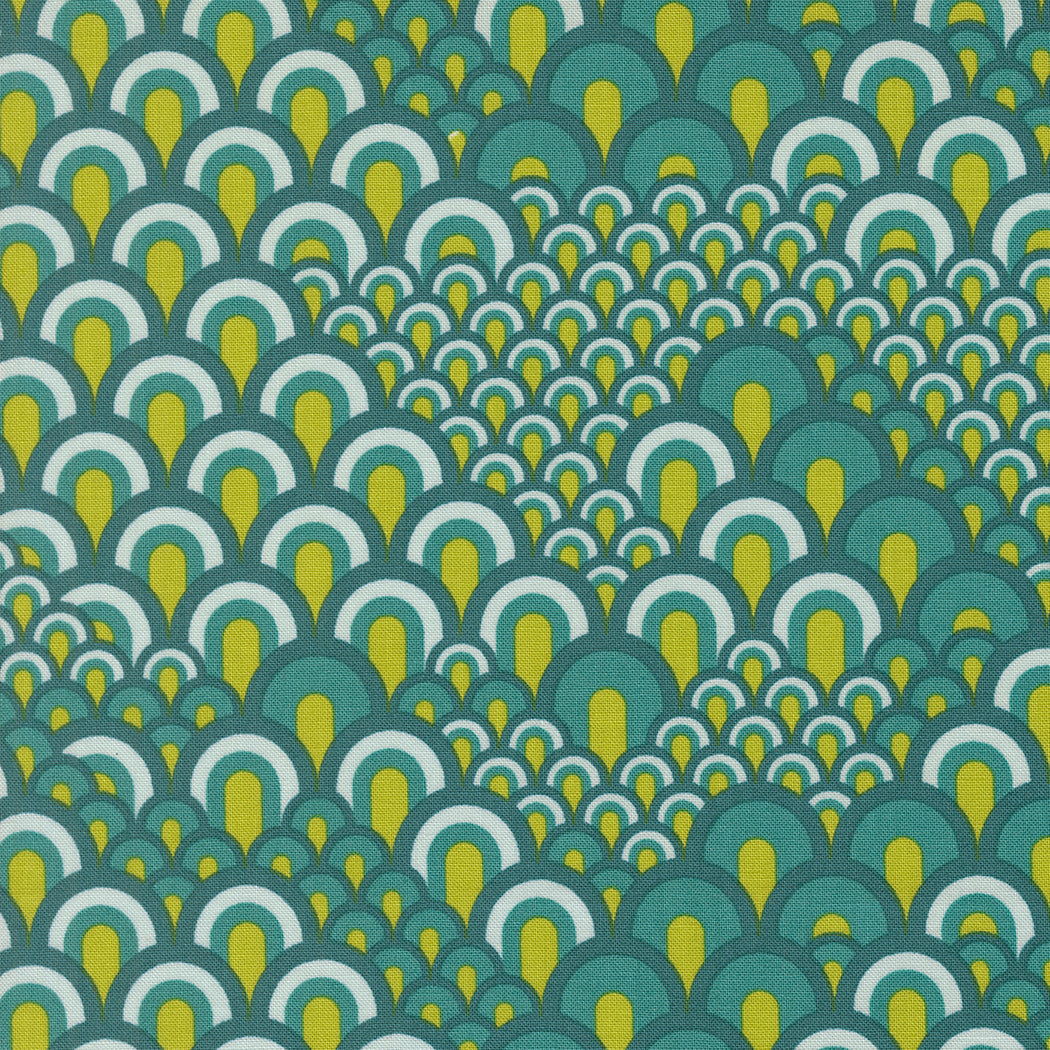 Legendary Love by Sarah Thomas of Sariditty : Sea Waves Teal 45053 13