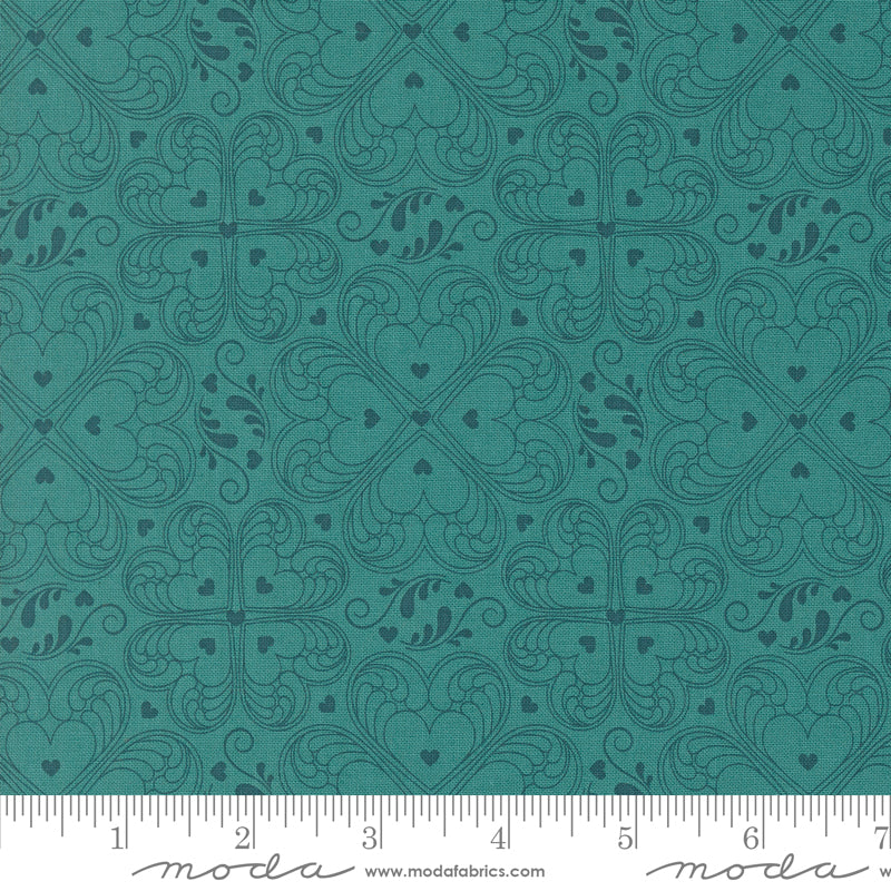 Legendary Love by Sarah Thomas of Sariditty : Valentine Damask Aqua 45054 13