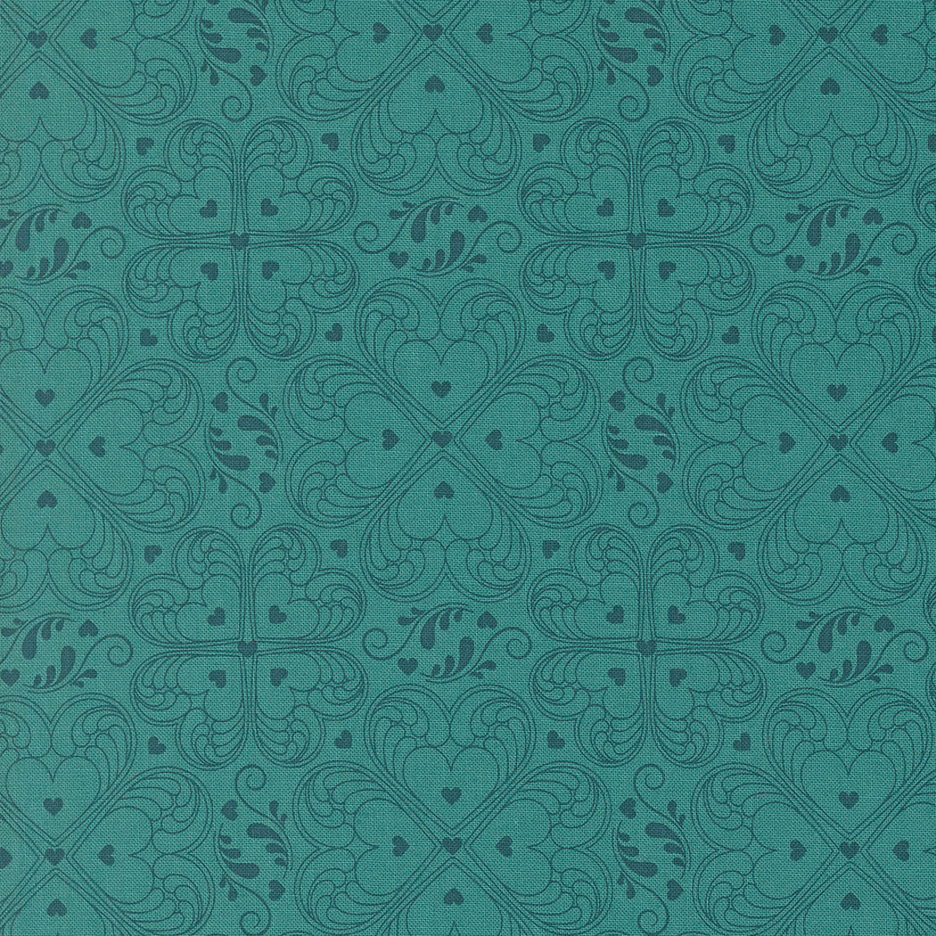 Legendary Love by Sarah Thomas of Sariditty : Valentine Damask Aqua 45054 13