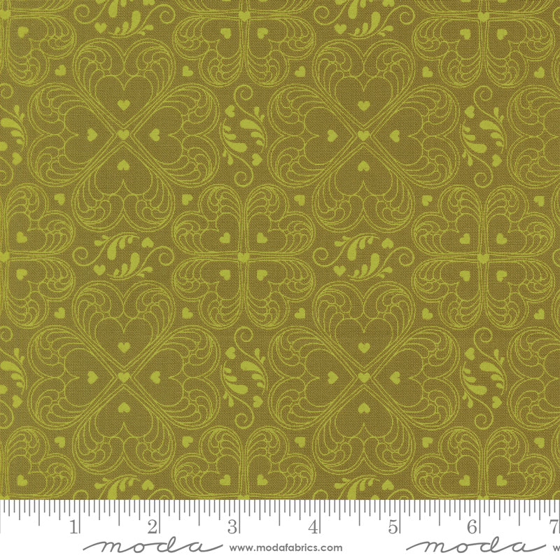 Legendary Love by Sarah Thomas of Sariditty : Valentine Damask Avocado 45054 17