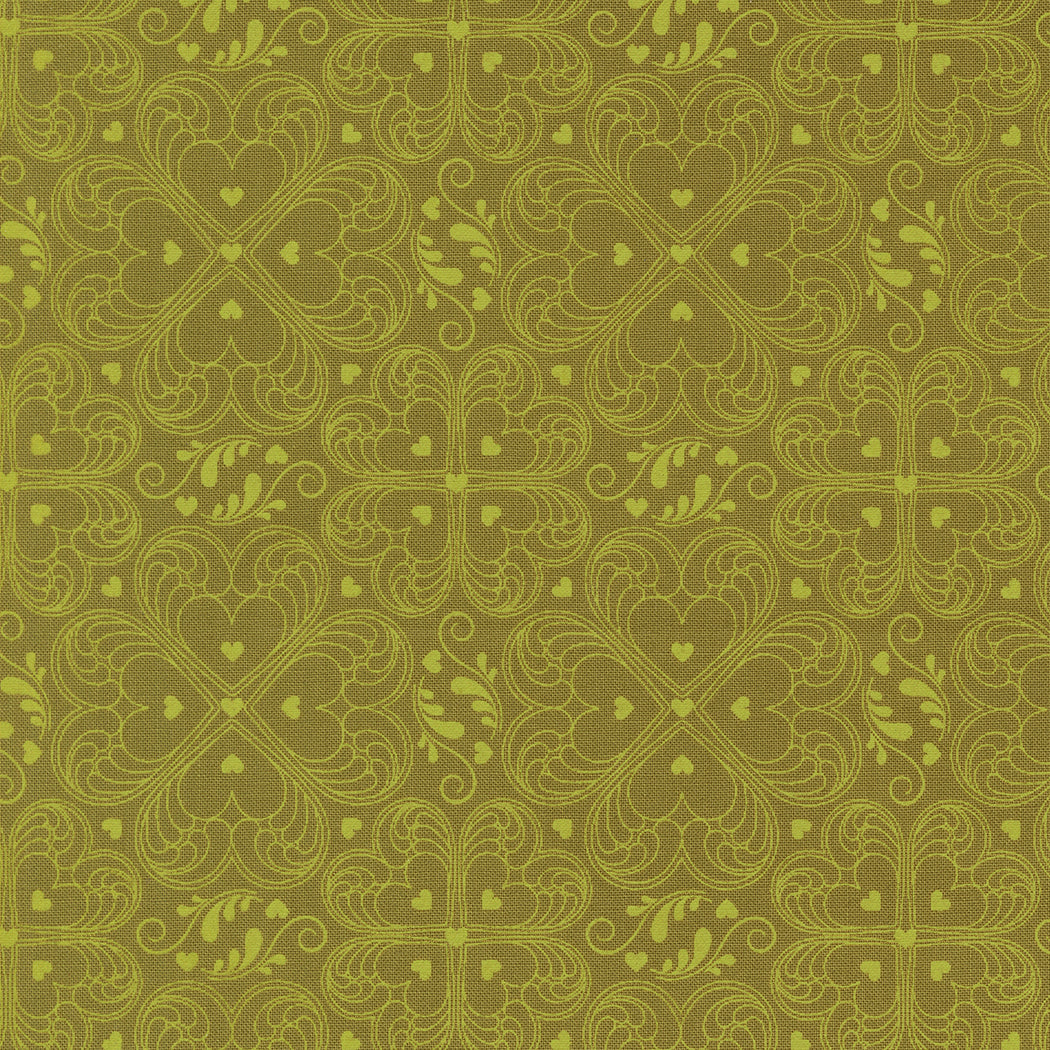 Legendary Love by Sarah Thomas of Sariditty : Valentine Damask Avocado 45054 17