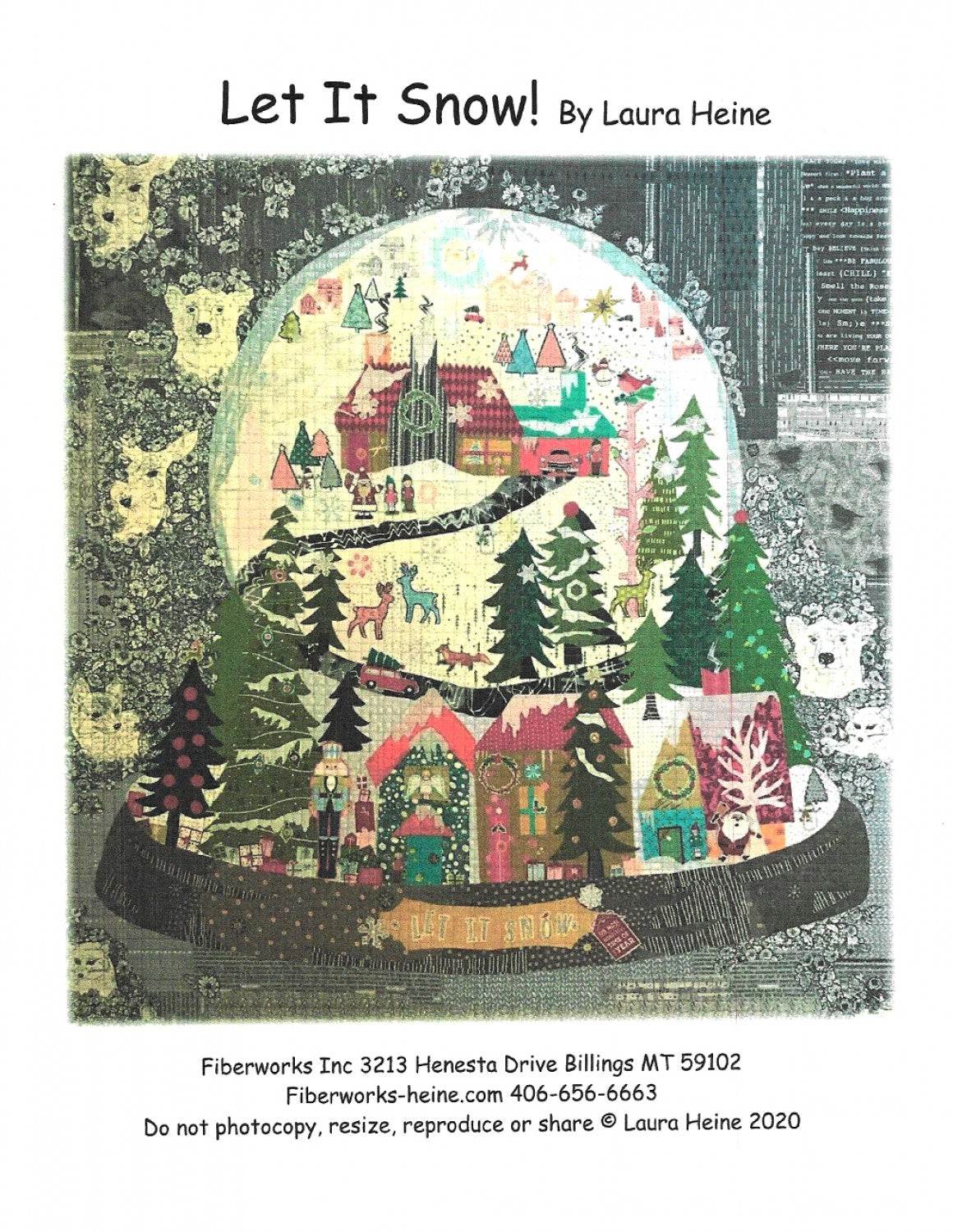 Let it Snow Collage Pattern by Laura Heine