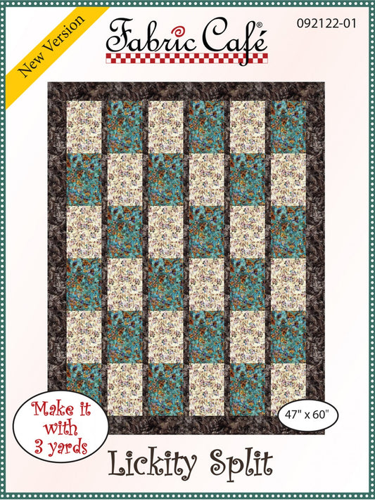 Lickity Split Quilt Pattern by Fabric Cafe