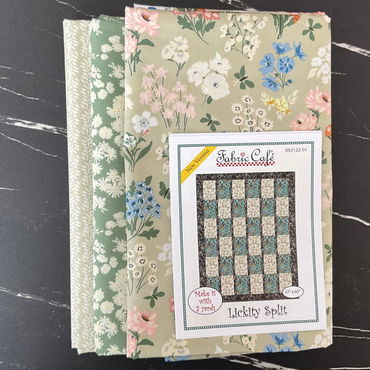 Lickity Split Quilt featuring A Year In Petals by Bonnie Christine - 3 Yard Quilt Kit
