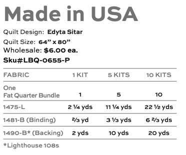 Lighthouse by Laundry Basket Quilts - Made in the USA Quilt Kit