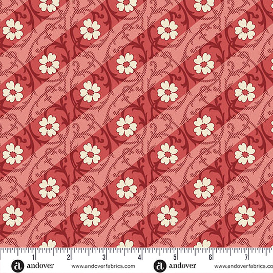 Lighthouse by Laundry Basket Quilts - Salt Marsh Mallow Red Roof A1483-R