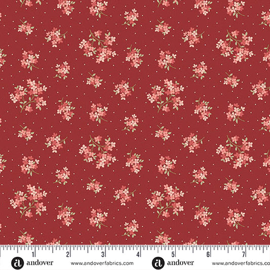 Lighthouse by Laundry Basket Quilts - Sand Verbena Red Roof A1479-R