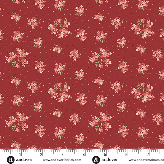 Lighthouse by Laundry Basket Quilts - Sand Verbena Red Roof A1479-R
