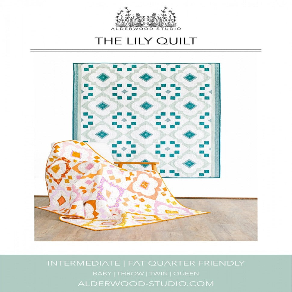 Lily Quilt Kit by Alderwood Studio Featuring Art Gallery Pure Solids