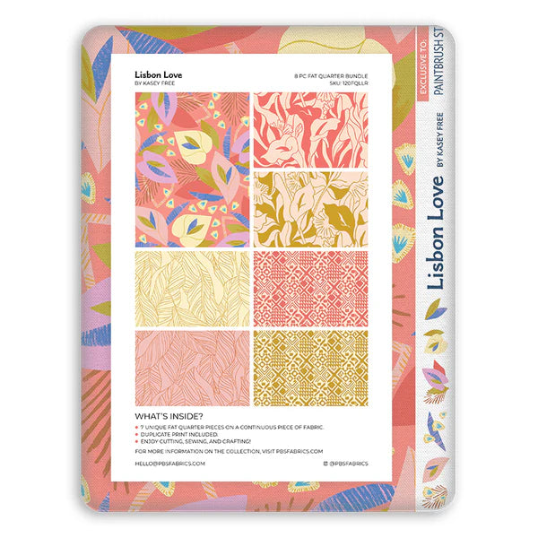 Lisbon Love by Kasey Free : Flat Fat Stack 8 PC Red 120FQLLR