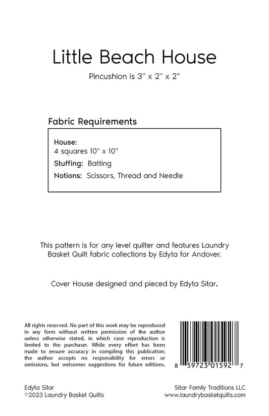 Little Beach House Pincushion # LBQ-1592-P - Special Order