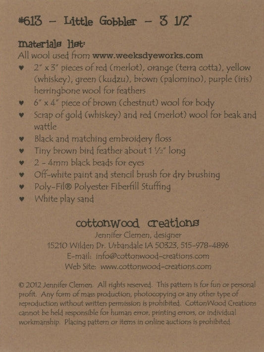 Little Gobbler # CWC613 - Special Order