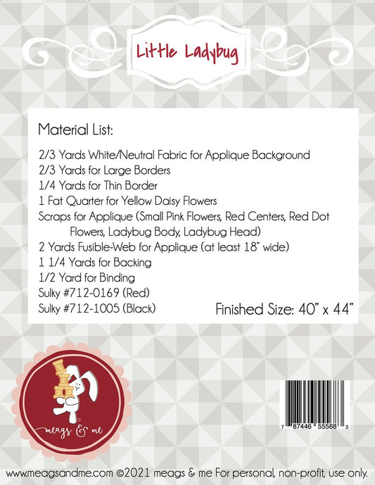 Little Ladybug # MAMP128 - Special Order