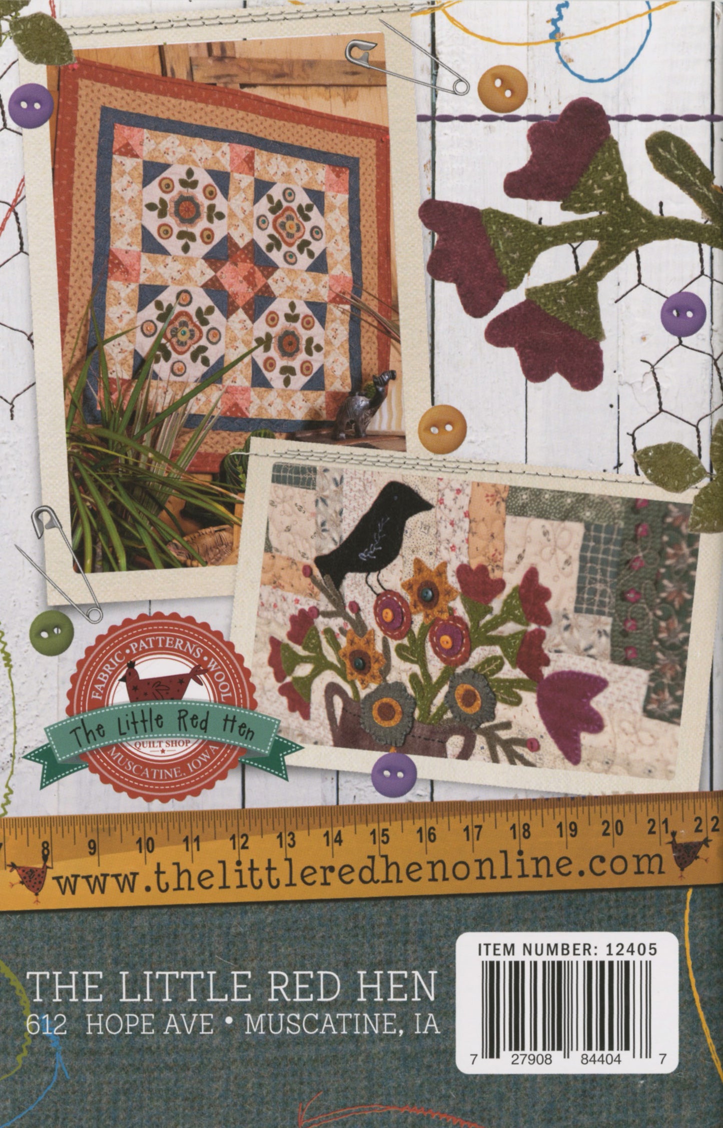 Little Quilts in the Coop Quilt Book 3 by Little Red Hen