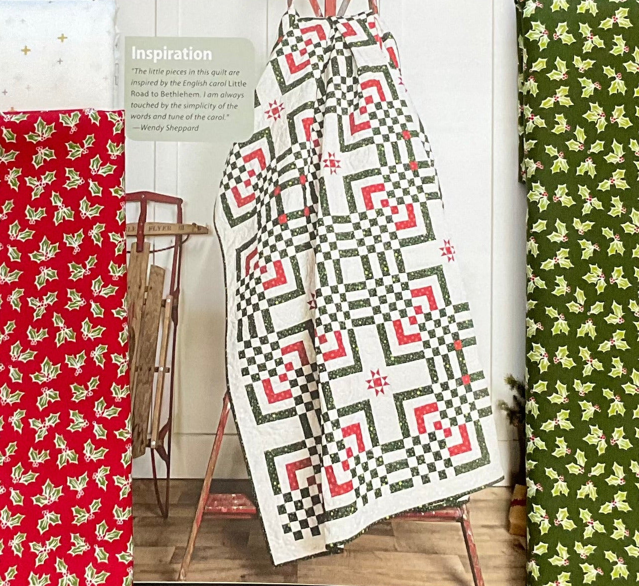 Little Road to Bethlehem Quilt Kit featuring My Childhood Christmas by Stacy West