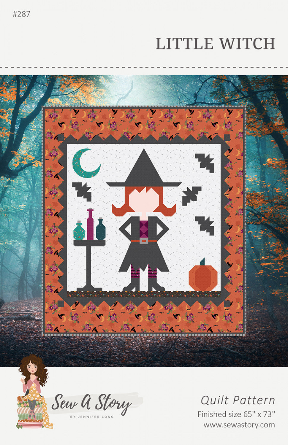 Little Witch Quilt Pattern by Jennifer Long - Special Order