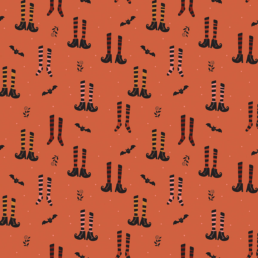 Little Witch by Jennifer Long - Witches Socks Pumpkin