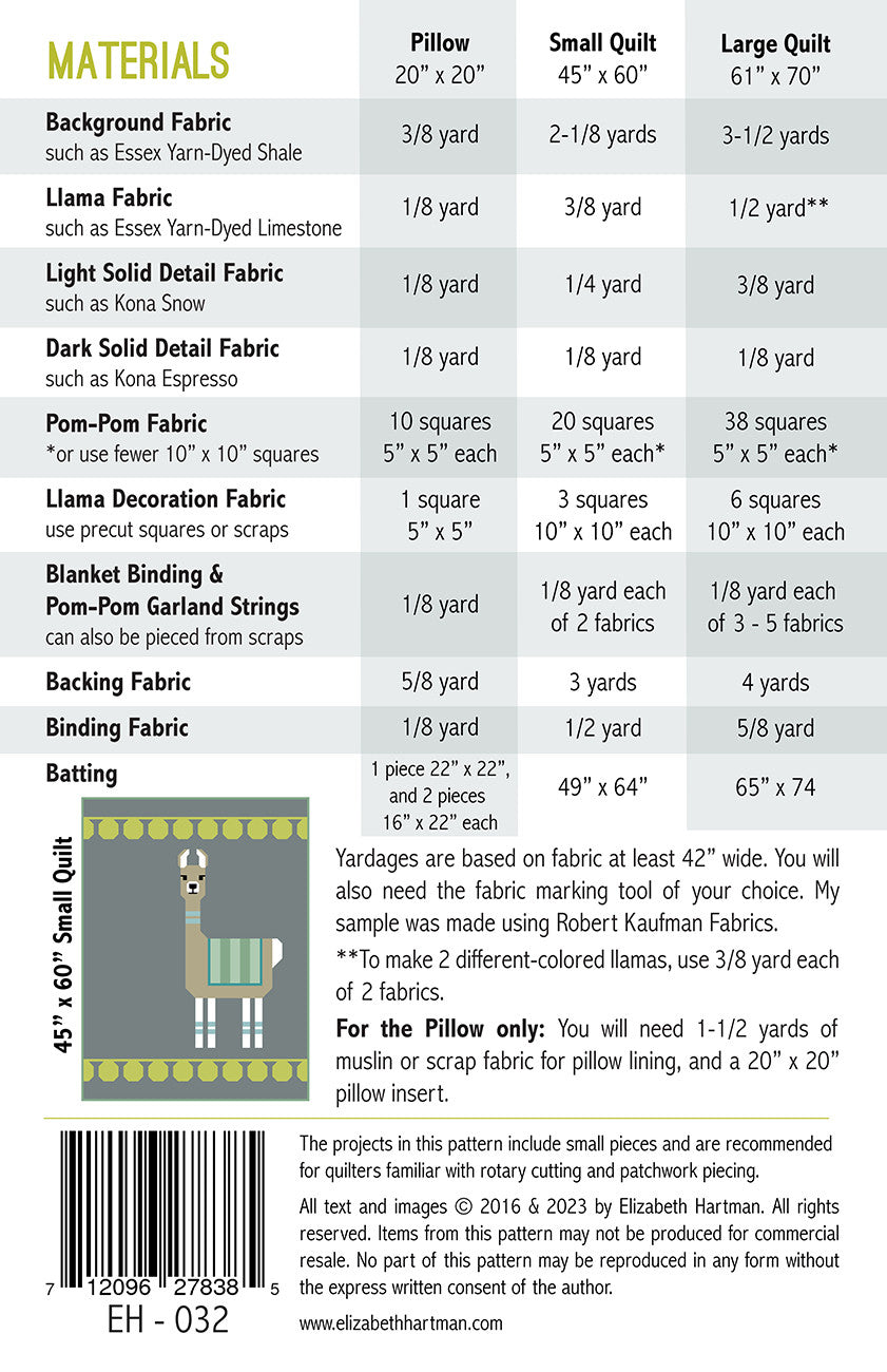 Lloyd & Lola Quilt Pattern by Elizabeth Hartman