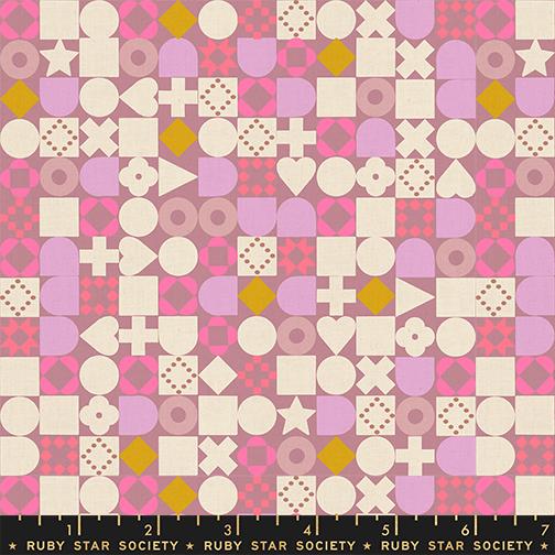 LoFi Linens by Rashida Coleman-Hale : Blocked Lilac RS1134 19CL