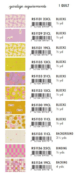 LoFi Linens by Rashida Coleman-Hale : Bloom Burst Quilt Kit