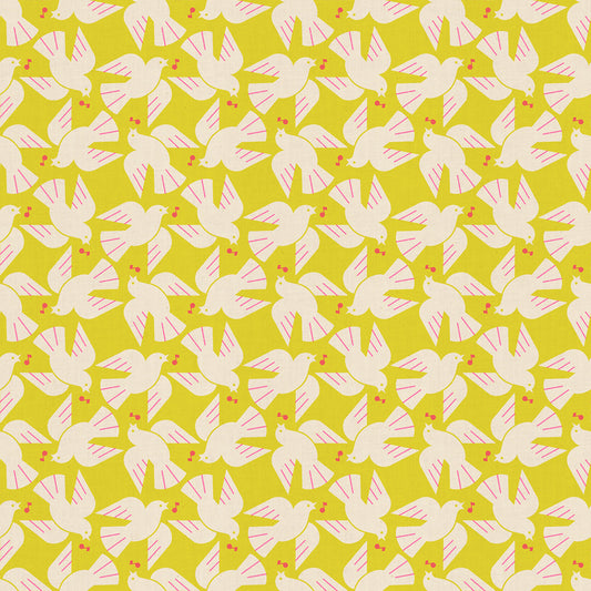 LoFi Linens by Rashida Coleman-Hale : Flock Yeah Citron RS1131 19CL