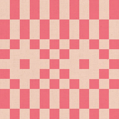 LoFi Linens by Rashida Coleman-Hale : Bitmapped Neon Coral RS1136 17CL