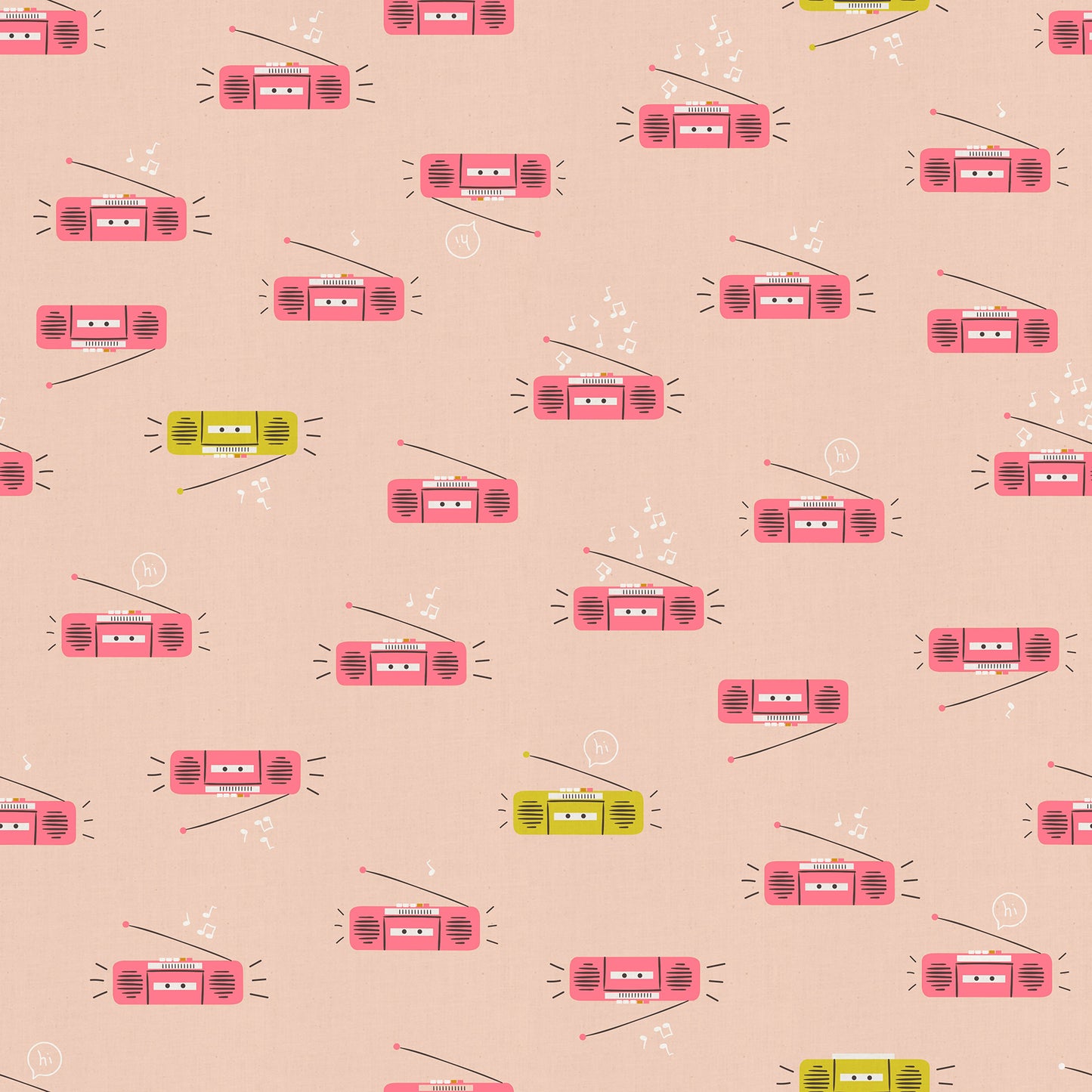 LoFi Linens by Rashida Coleman-Hale : Boom Peach Blossom RS1130 21CL