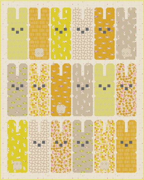 Hoppy Bunnies Quilt Pattern by Kelly Renay