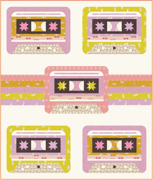 Radical Cassettes Quilt Pattern by Love Sew Modern
