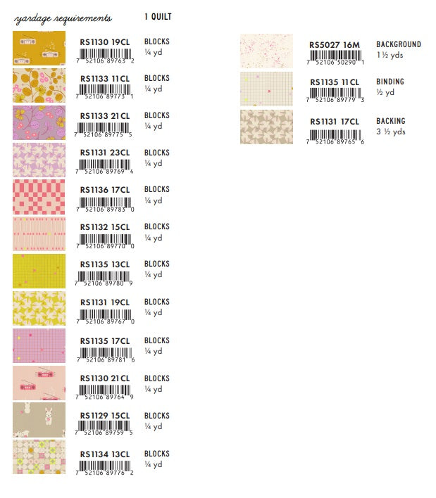 LoFi Linens by Rashida Coleman-Hale : Sugarcubes Quilt Kit