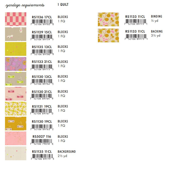 LoFi Linens by Rashida Coleman-Hale : Sunflower Patch Quilt Kit