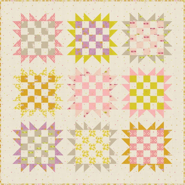 Sunflower Patch Quilt Pattern by Patch + Dot