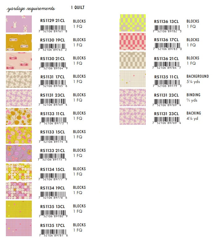 LoFi Linens by Rashida Coleman-Hale : Tangerine Quilt Kit