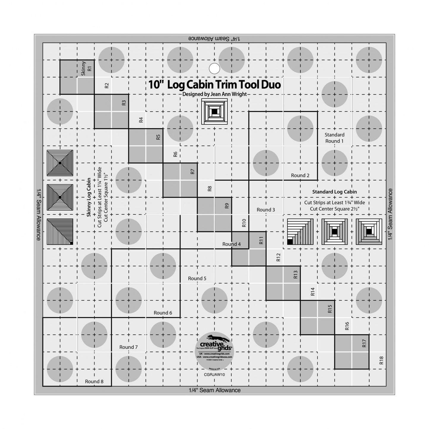 Log Cabin Trim Tool Duo 10in CGRJAW10