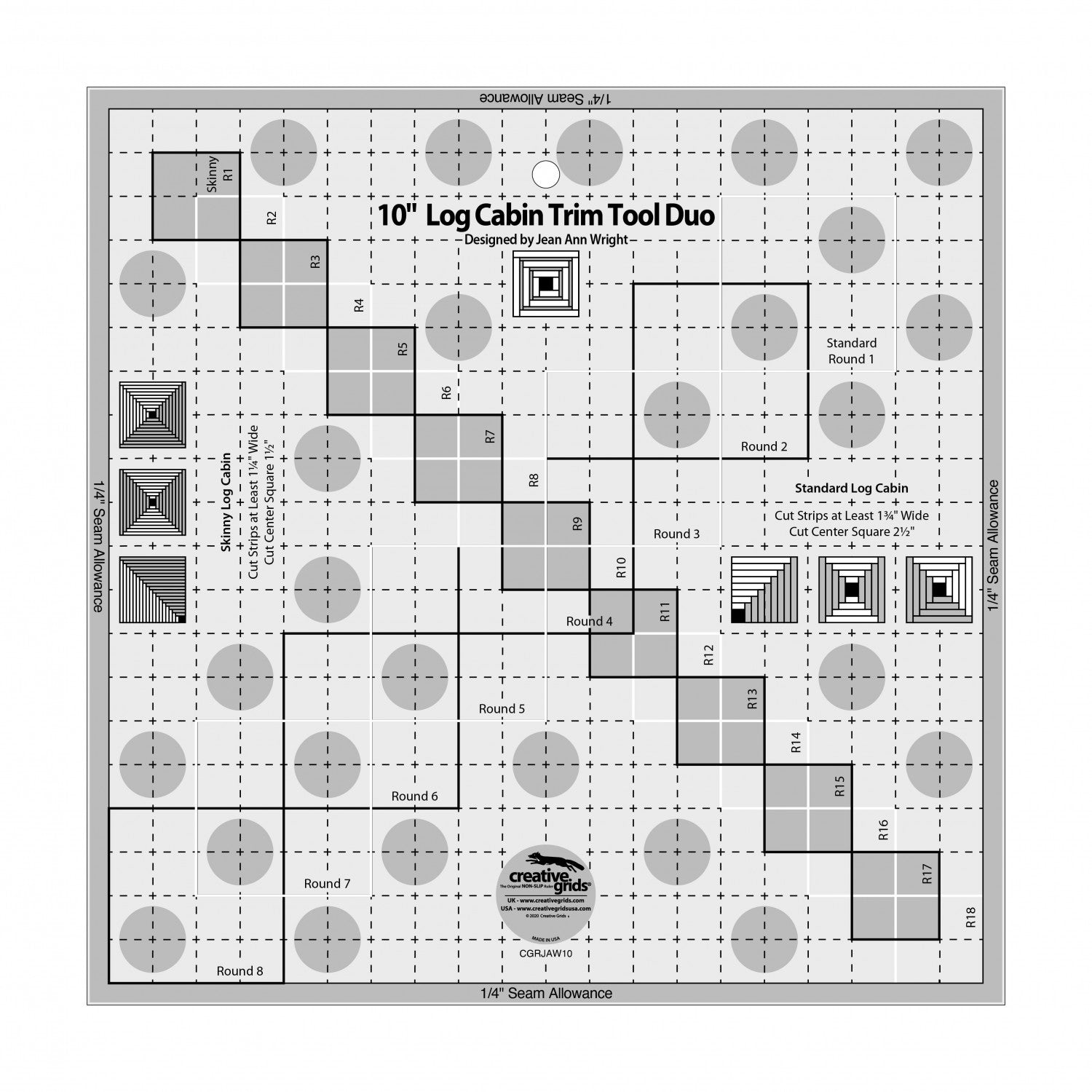 Log Cabin Trim Tool Duo 10in CGRJAW10