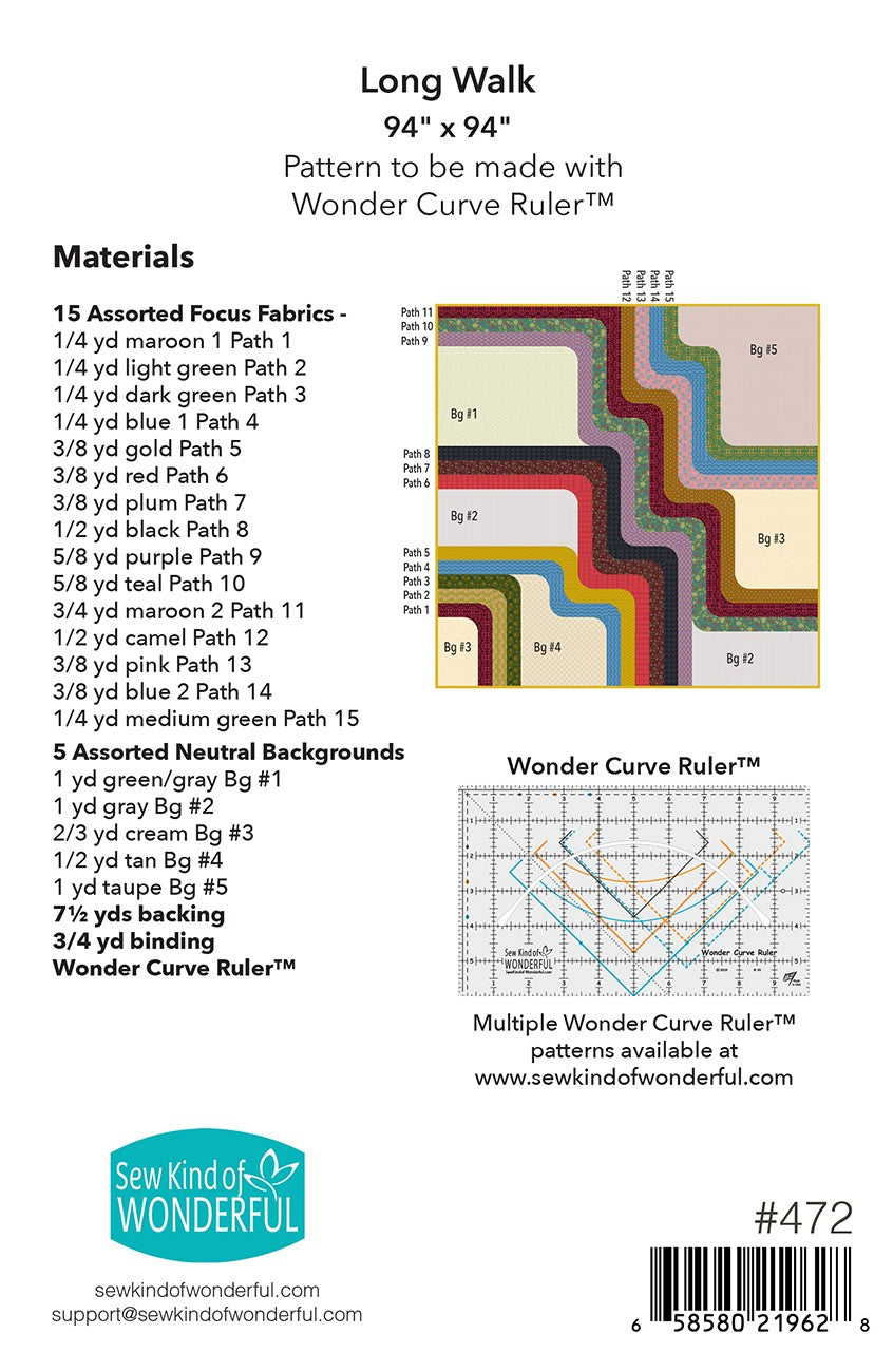 Long Walk Quilt Pattern by Sew Kind of Wonderful