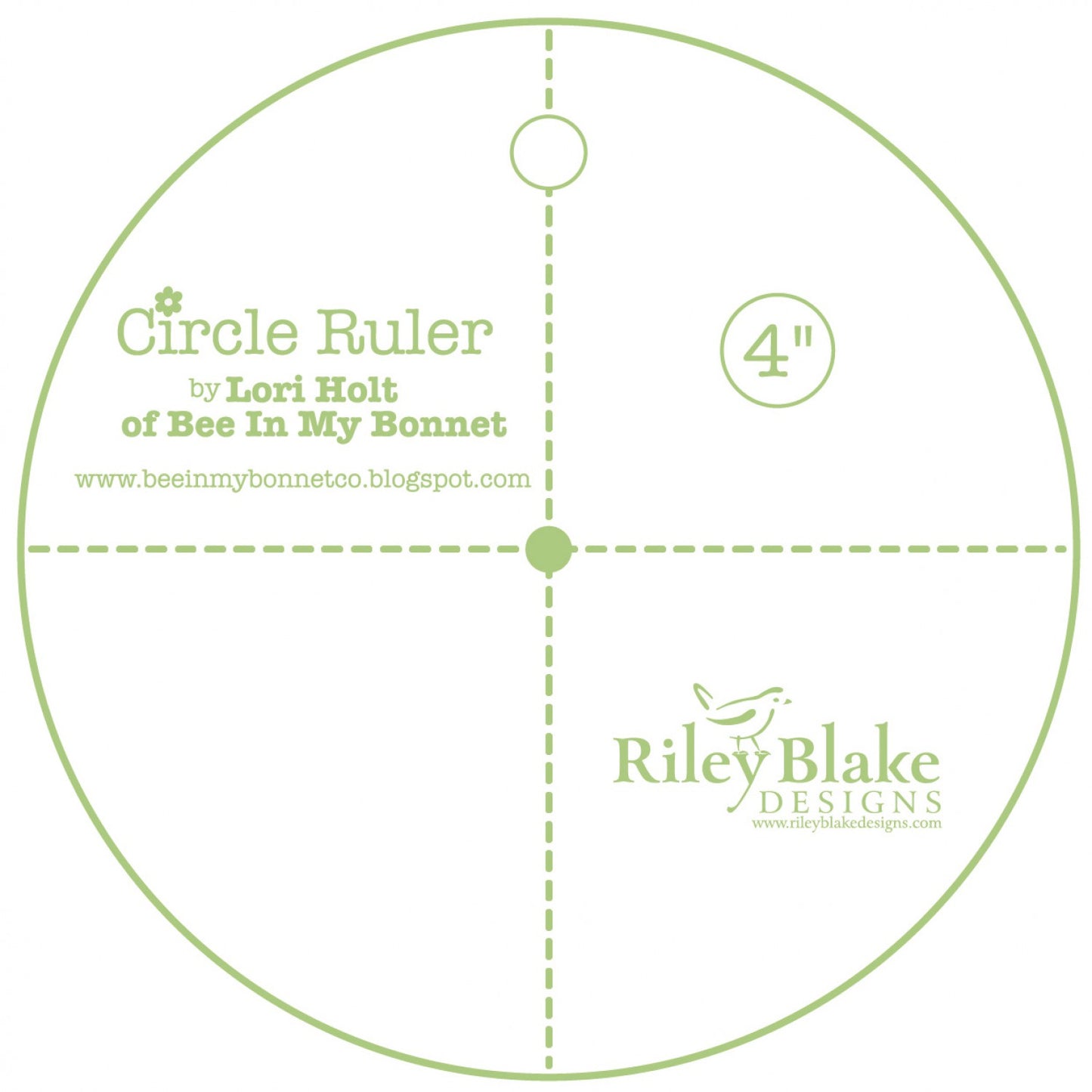 Lori Holt Circle Ruler 4in # STRULER-4233 - Special Order