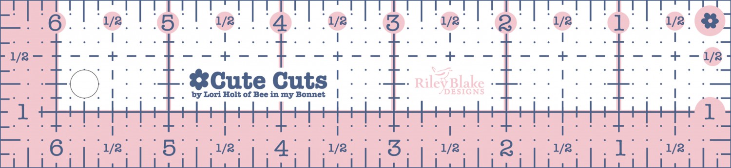 Lori Holt Cute Cuts™ Ruler Rectangle 1-1/2in x 6-1/2in # STCC-5539 - Special Order