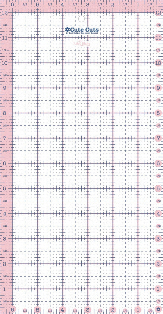 Lori Holt Cute Cuts™ Ruler Rectangle 6-1/2in x 12-1/2in # STCC-5544 - Special Order