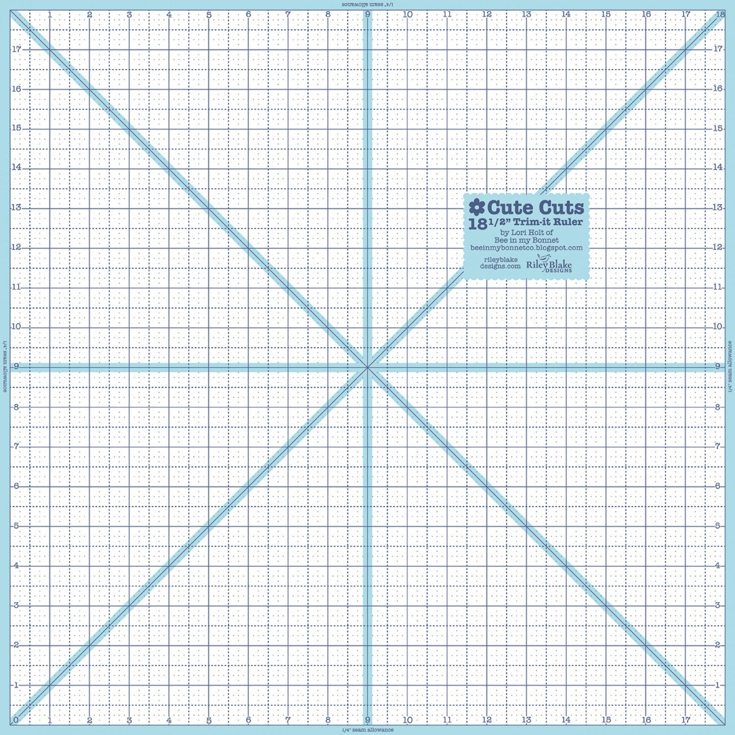 Lori Holt Trim It Ruler Square 18-1/2in x 18-1/2in # STTI-5555 - Special Order