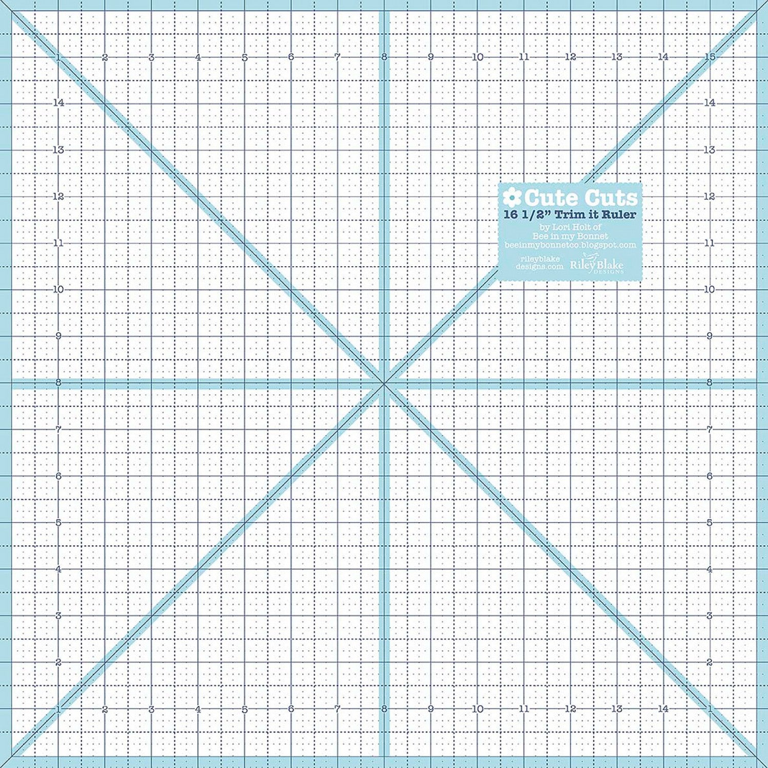 Lori Holt Trim-it™ Ruler 16-1/2in Square # ST-4819 - Special Order