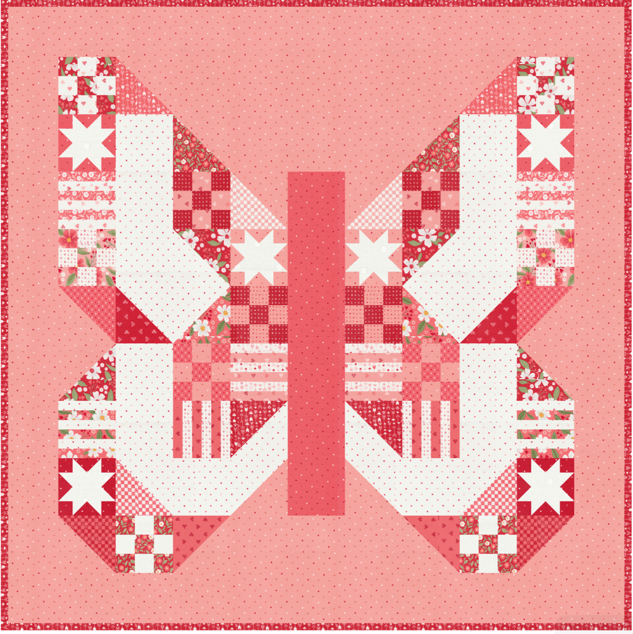Love Blooms by Lella Boutique : Butterfly Patch Quilt Kit