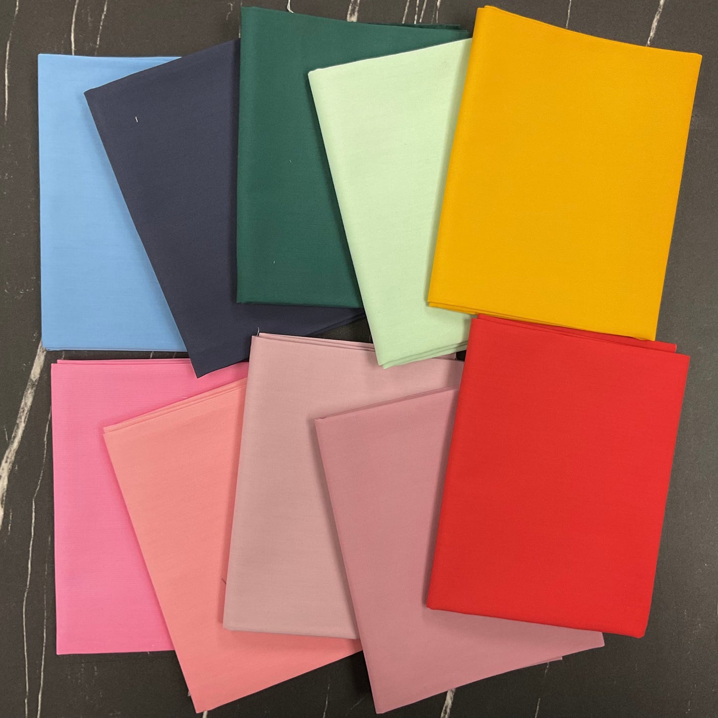 Love Letter by Lizzy House: AGF Pure Solids Coordinated Fabric Bundle