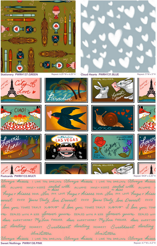 Love Letters by Club Hauer : Fabric Bundles (Estimated Arrival December 2025)