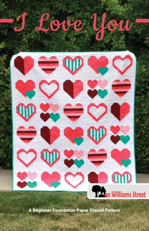 Love Letters by Club Hauer : I Love You Quilt Kit