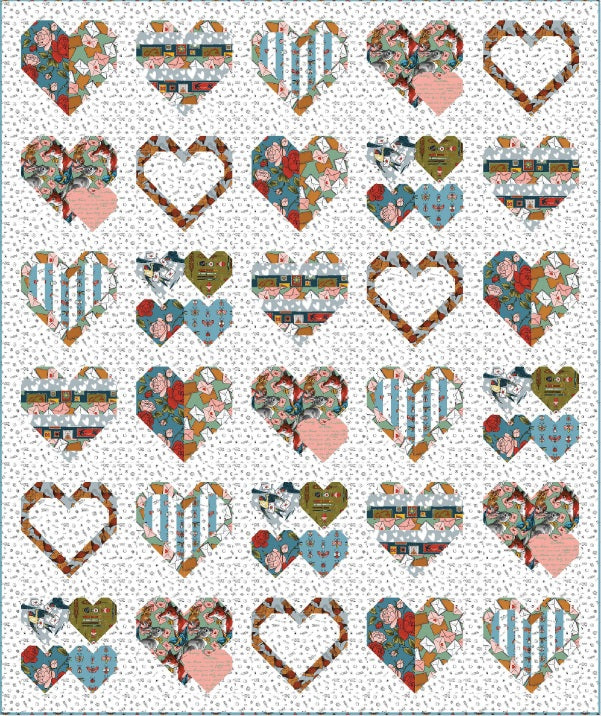 Love Letters by Club Hauer : I Love You Quilt Kit (Estimated Arrival December 2025)