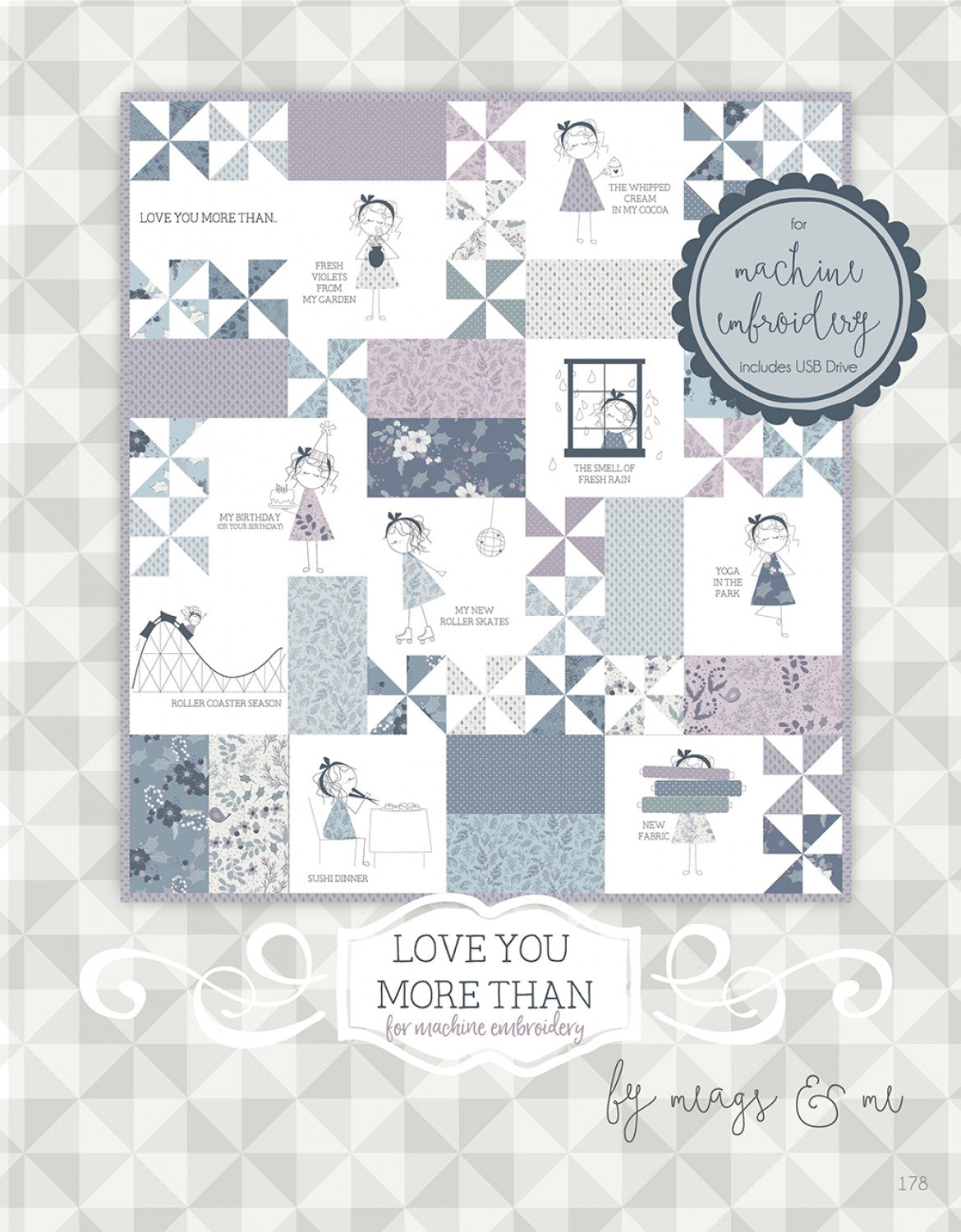 Love You More Than Quilt Pattern by Meags & Me - Special Order
