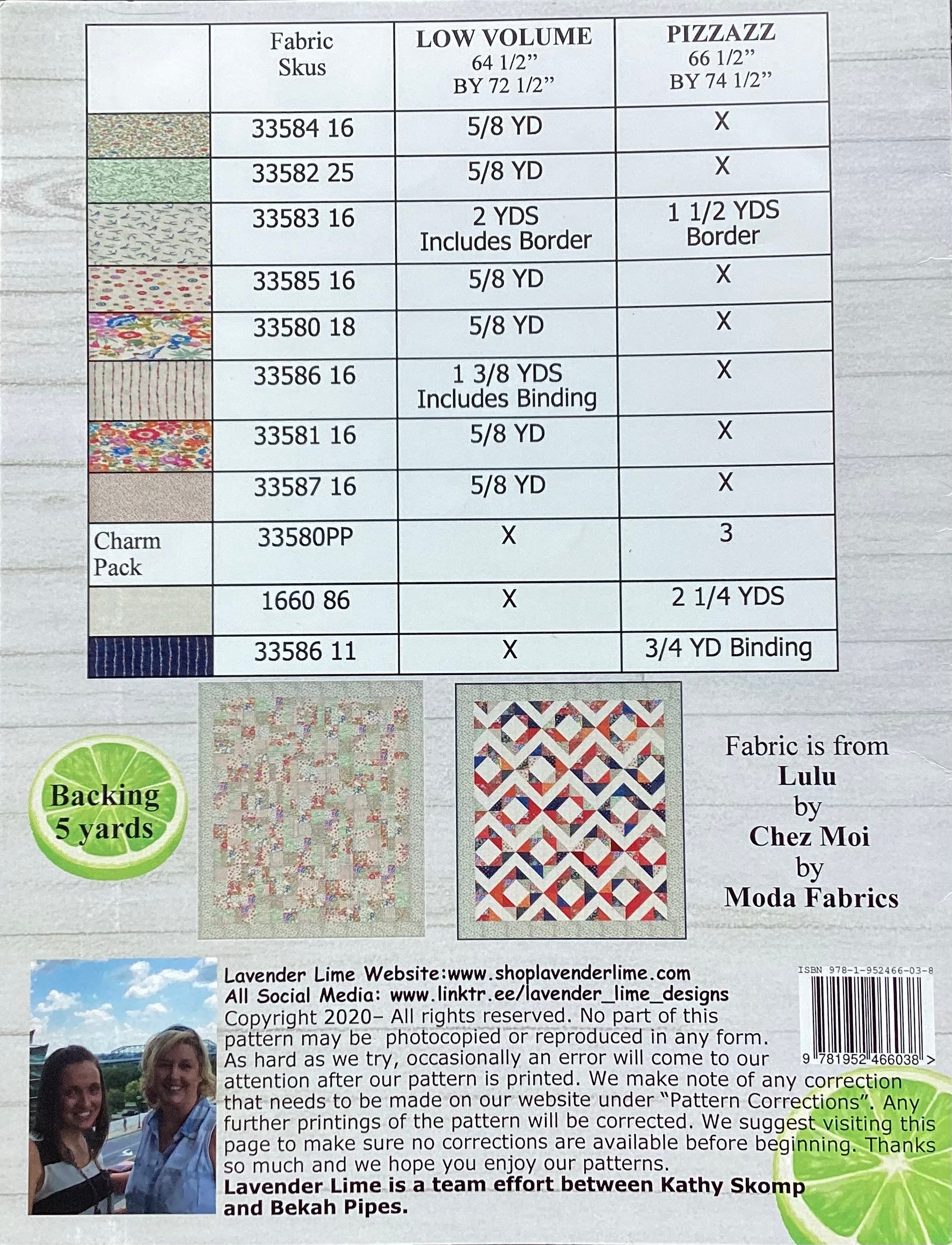 Low Volume with Pizzazz Pattern by Lavender Lime