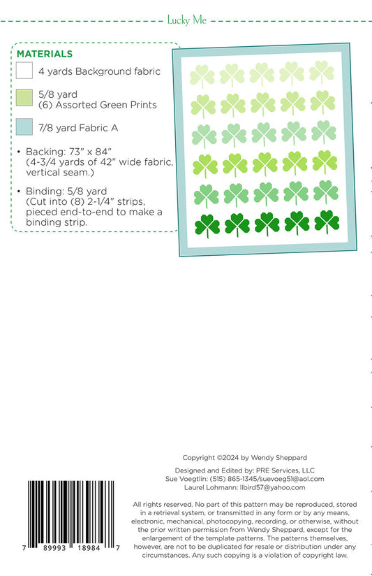 Lucky Me Quilt Pattern by Wendy Sheppard
